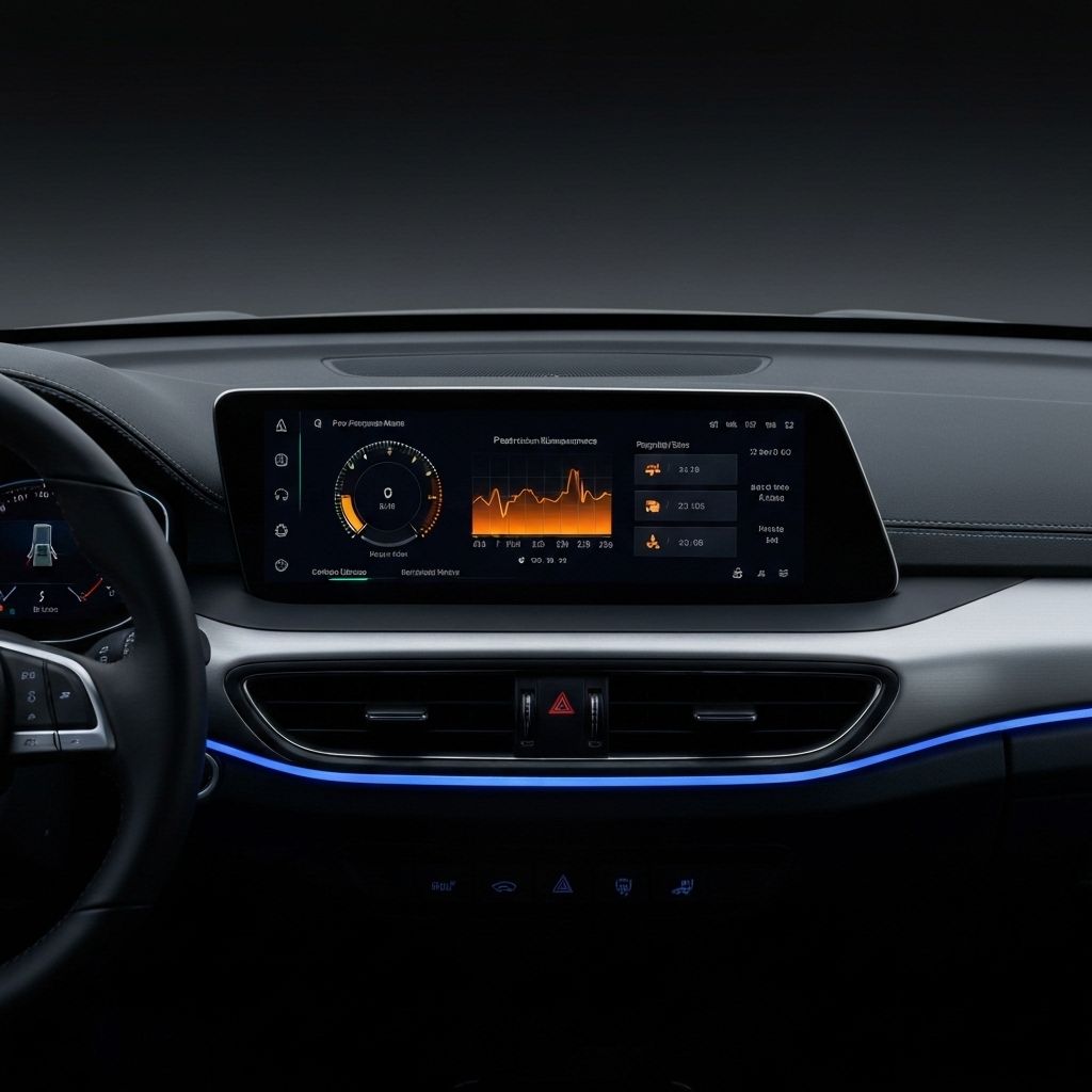 Mercedes-Benz AI predictive maintenance dashboard displaying real-time vehicle sensor data and maintenance predictions